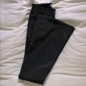 Free People wide leg jeans dark gray sz27